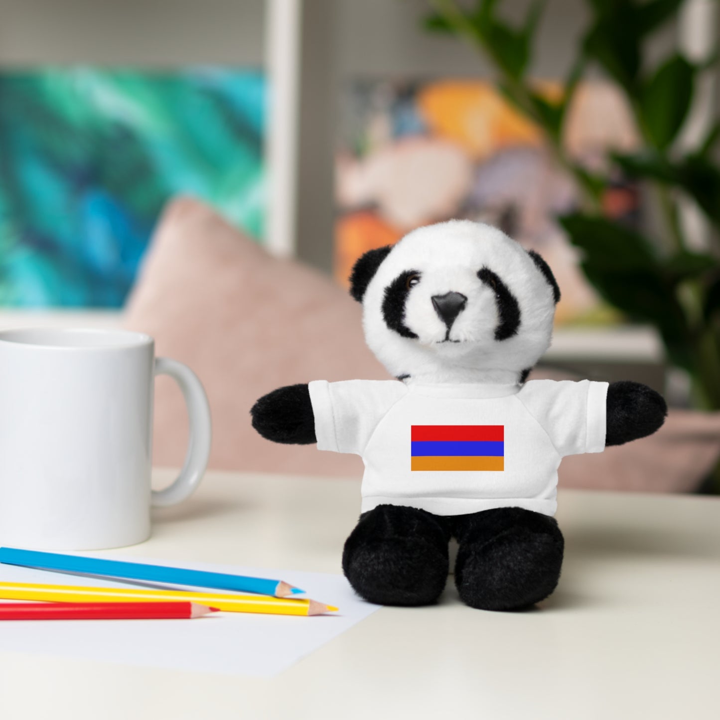 Armenia Flag Stuffed Animals with Tee