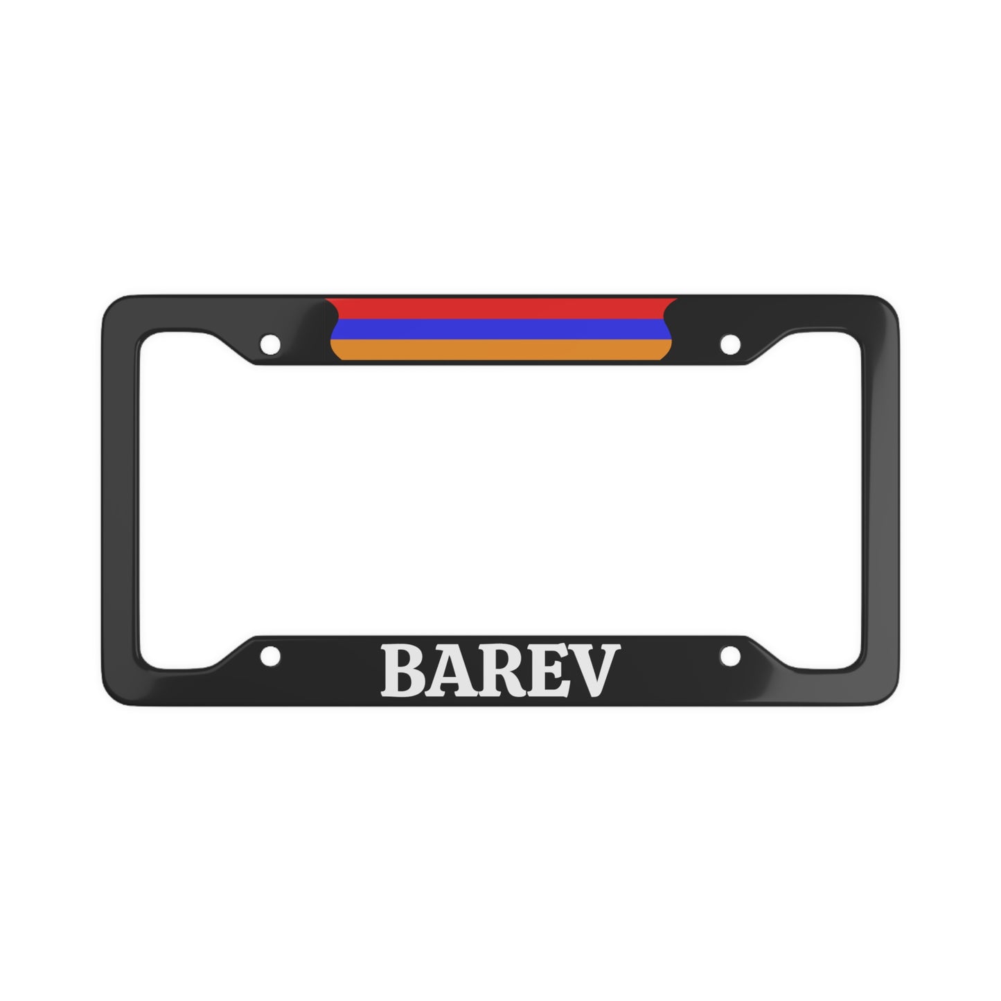 BAREV Armenia with flag License Plate Frame