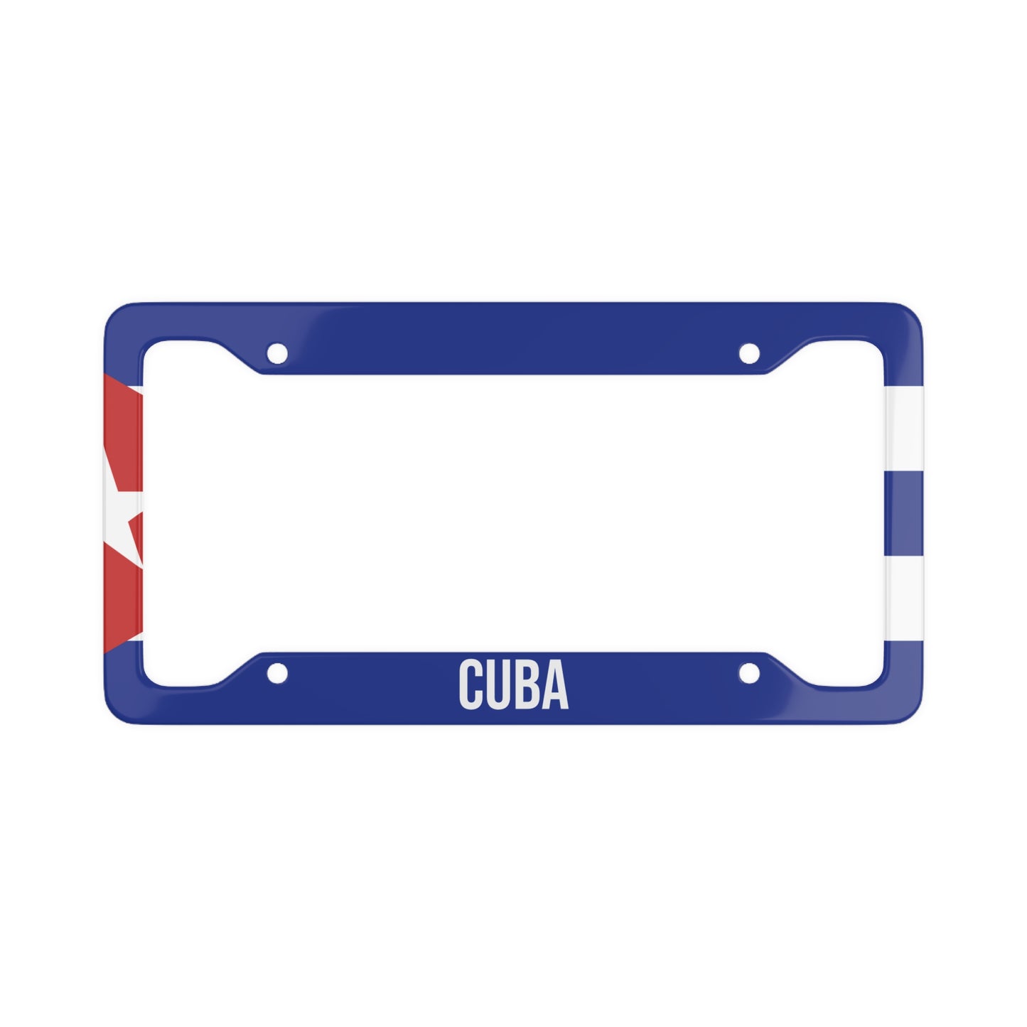Cuba Colorful Car Plate Frame