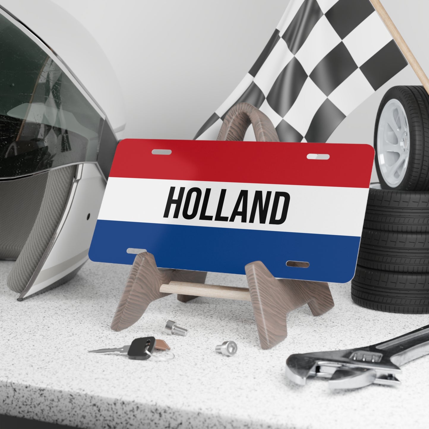 Holland Flag Vanity Plate