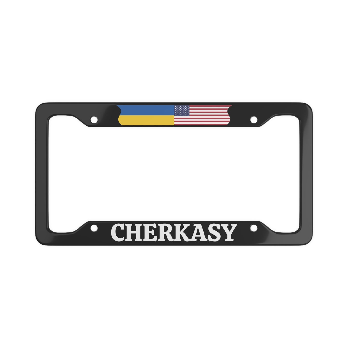 CHERKASY with flag License Plate Frame