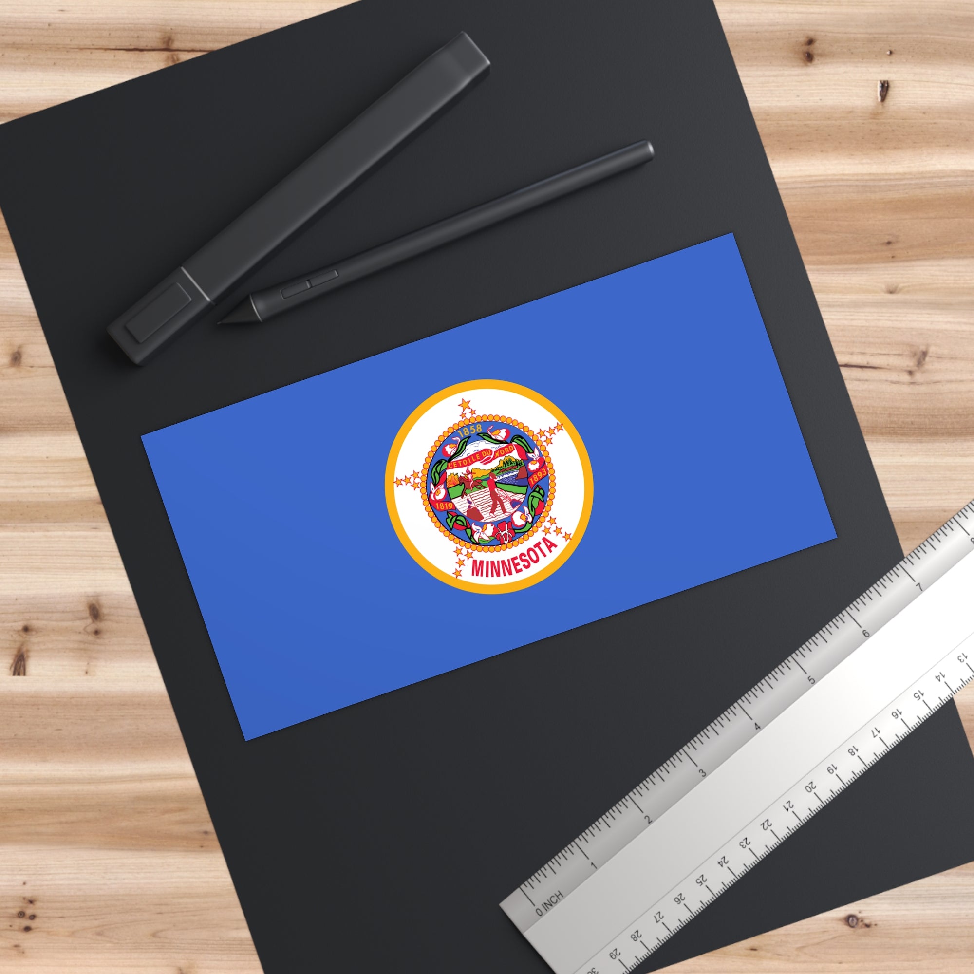 Minnesota Flag Bumper Stickers