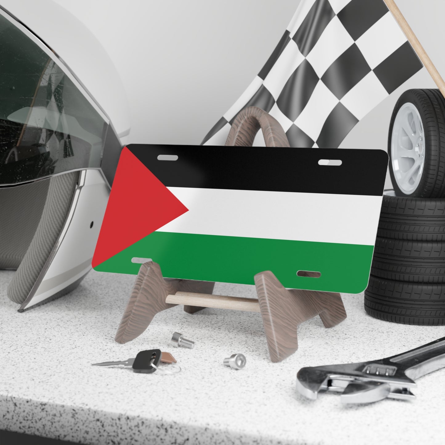 Palestine Flag Vanity Plate