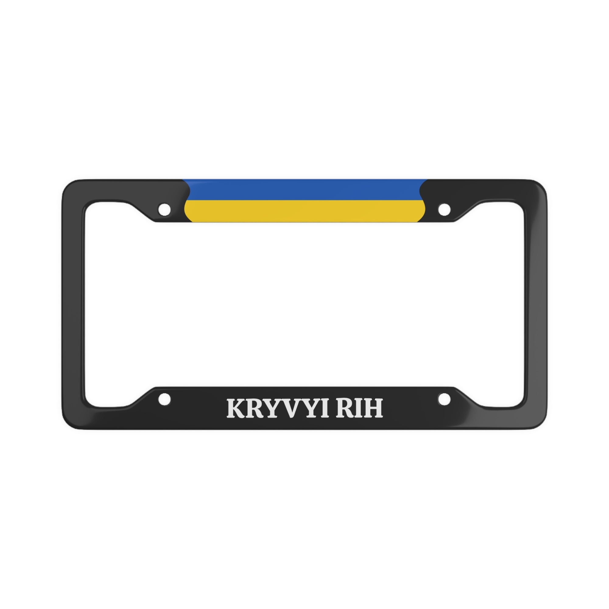 KRYVYI RIH Ukraine with flag License Plate Frame