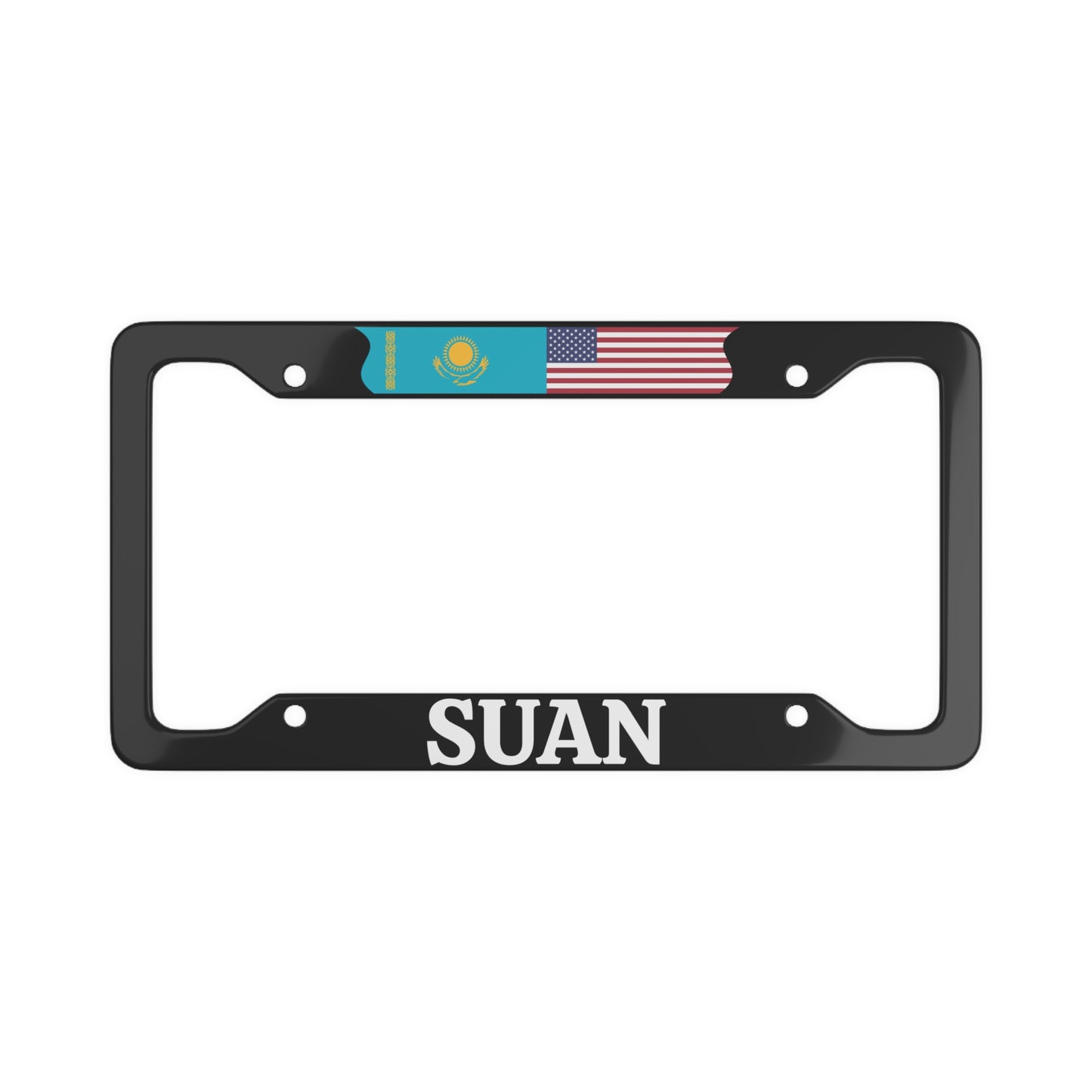 SUAN with flag License Plate Frame