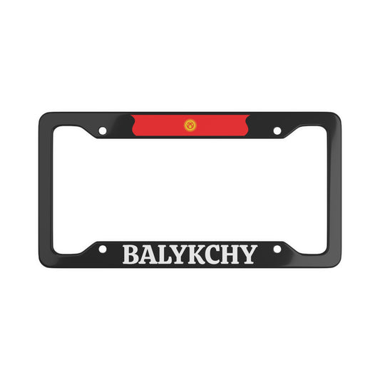 BALYKCHY with flag License Plate Frame