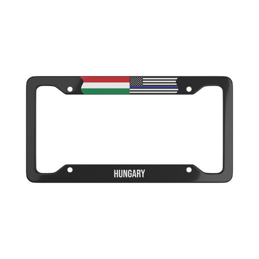 Hungary US Law Enforcement Flag Car Plate Frame