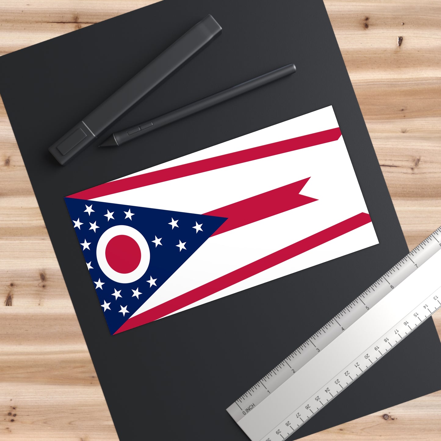 Ohio Flag Bumper Stickers