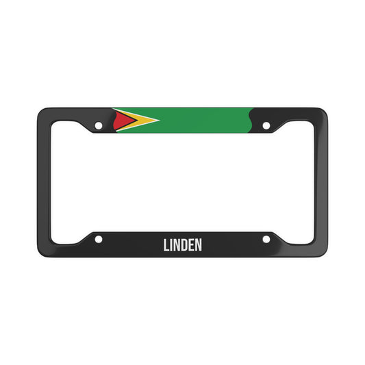 Linden Guyana Premium License Plate Frame