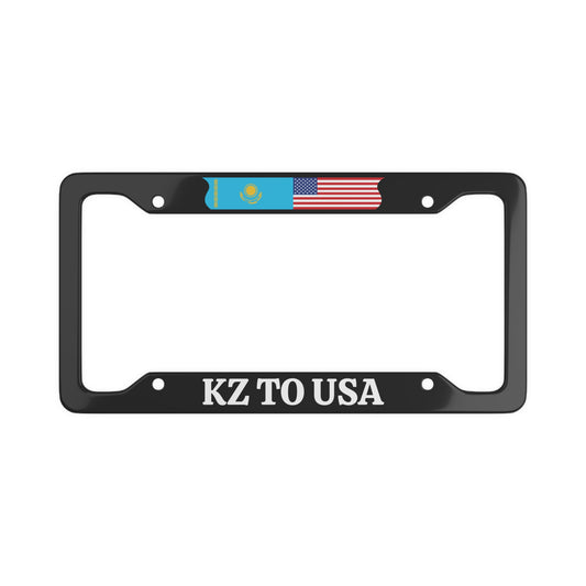 KZ TO USA License Plate Frame