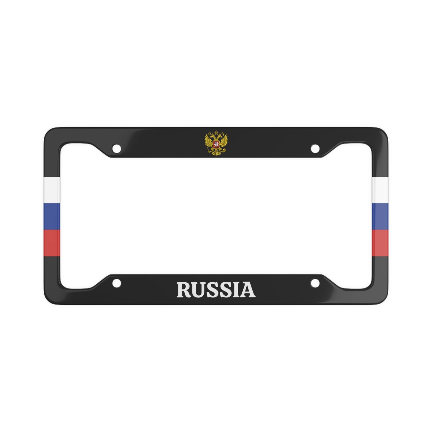 Russia with Coat of Arms License Plate Frame