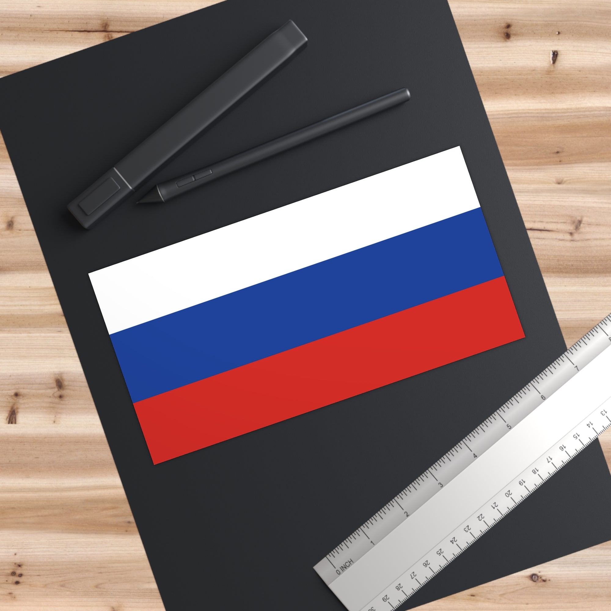Russia Flag Bumper Sticker