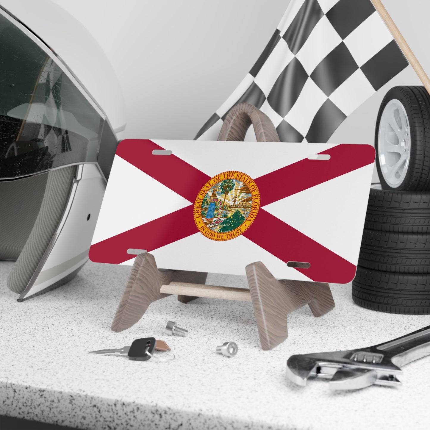 Florida State Flag, USA Vanity Plate