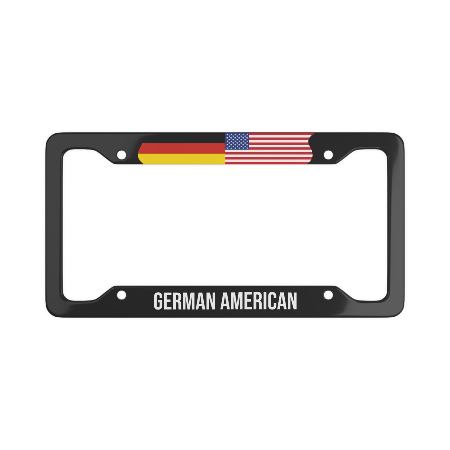 German American Flag Car Plate License Frame