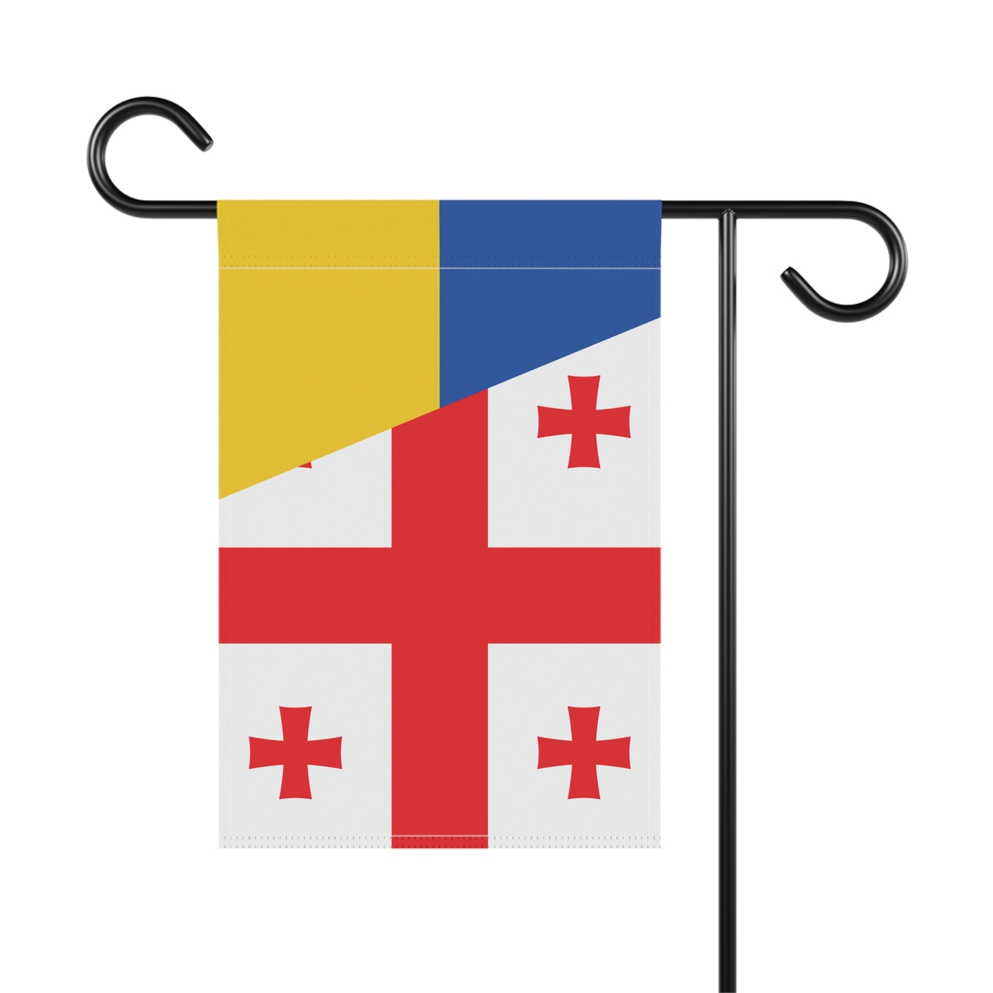 Georgians Support Ukraine Flag Garden & House Banner