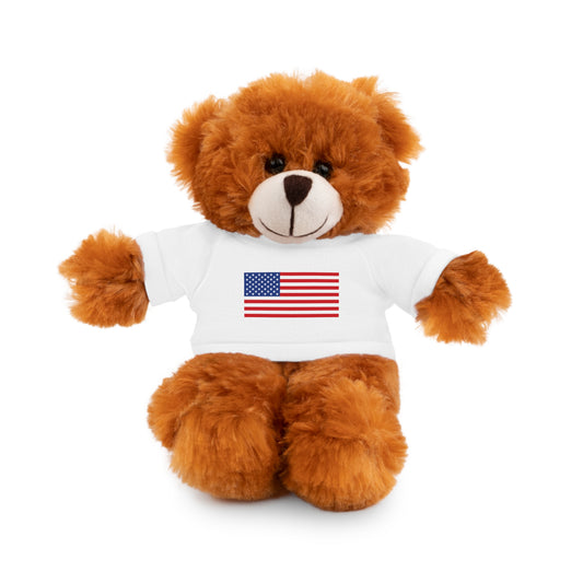 USA Flag Stuffed Animals with Tee