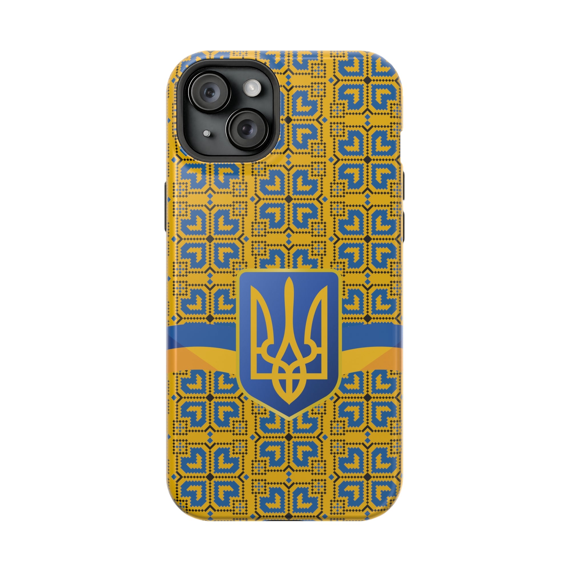 Ukraine Flag Emblem MagSafe Tough Cases