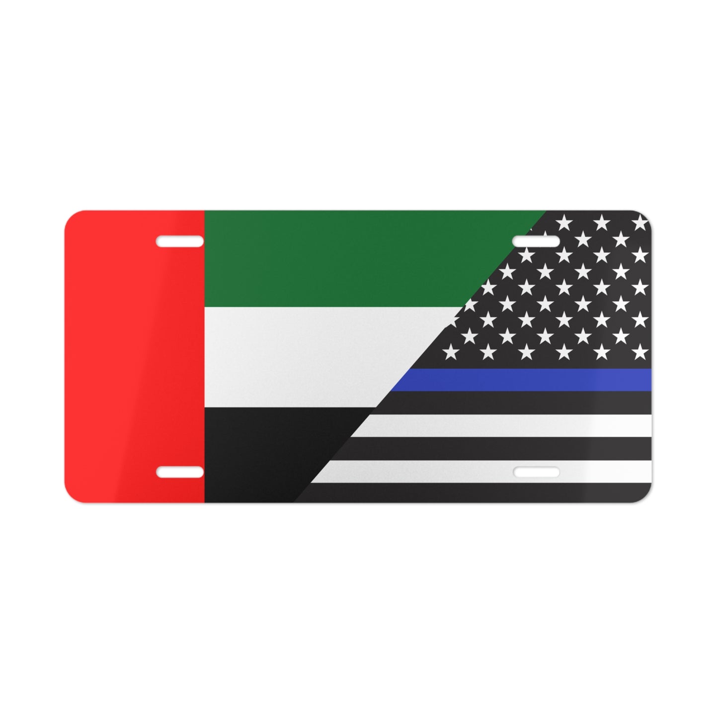 UAE Police Flag Vanity Plate