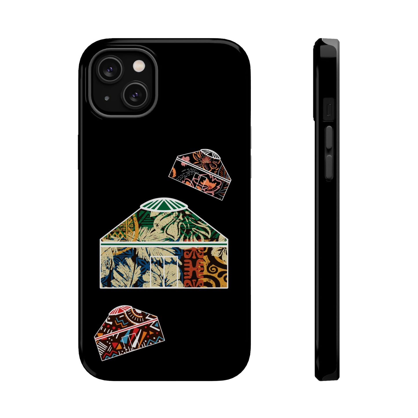 Colorful Yurts Phone Case