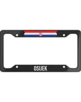 Osijek Croatia Flag Car License Plate Frame