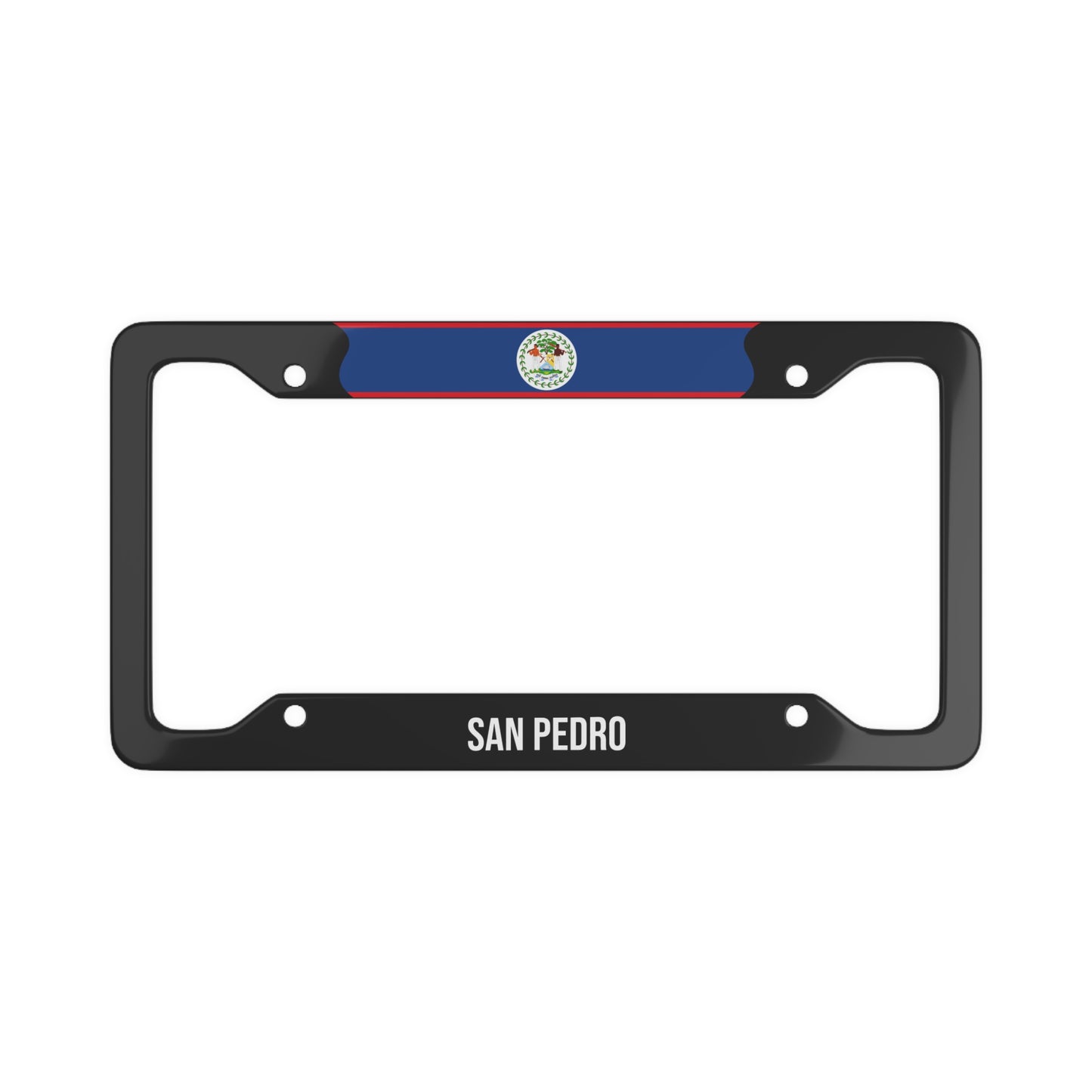 San Pedro Belize Premium License Plate Frame