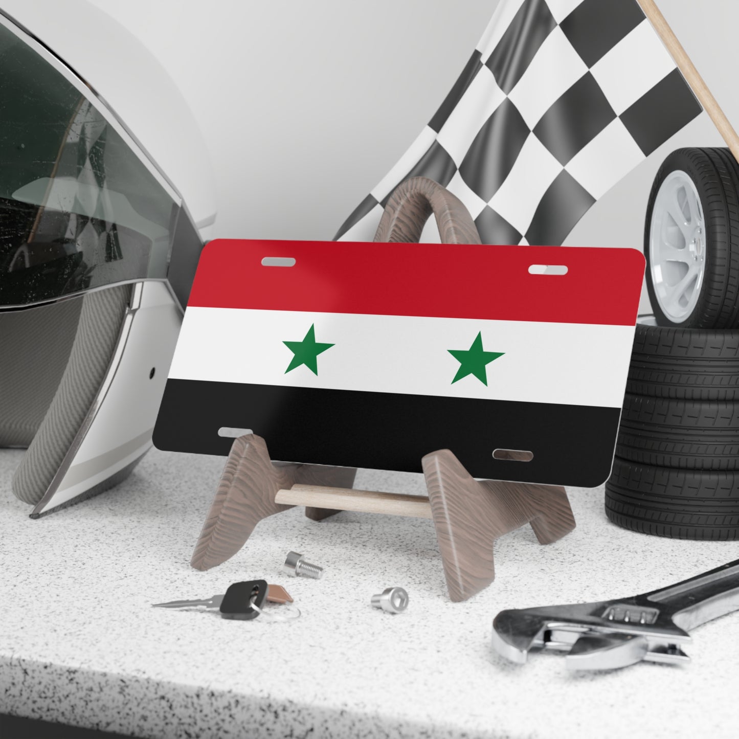 Syria Flag Vanity Plate