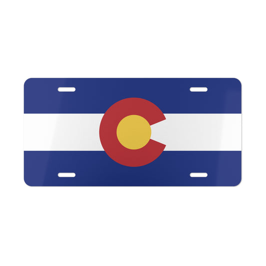 Colorado State Flag, USA Vanity Plate