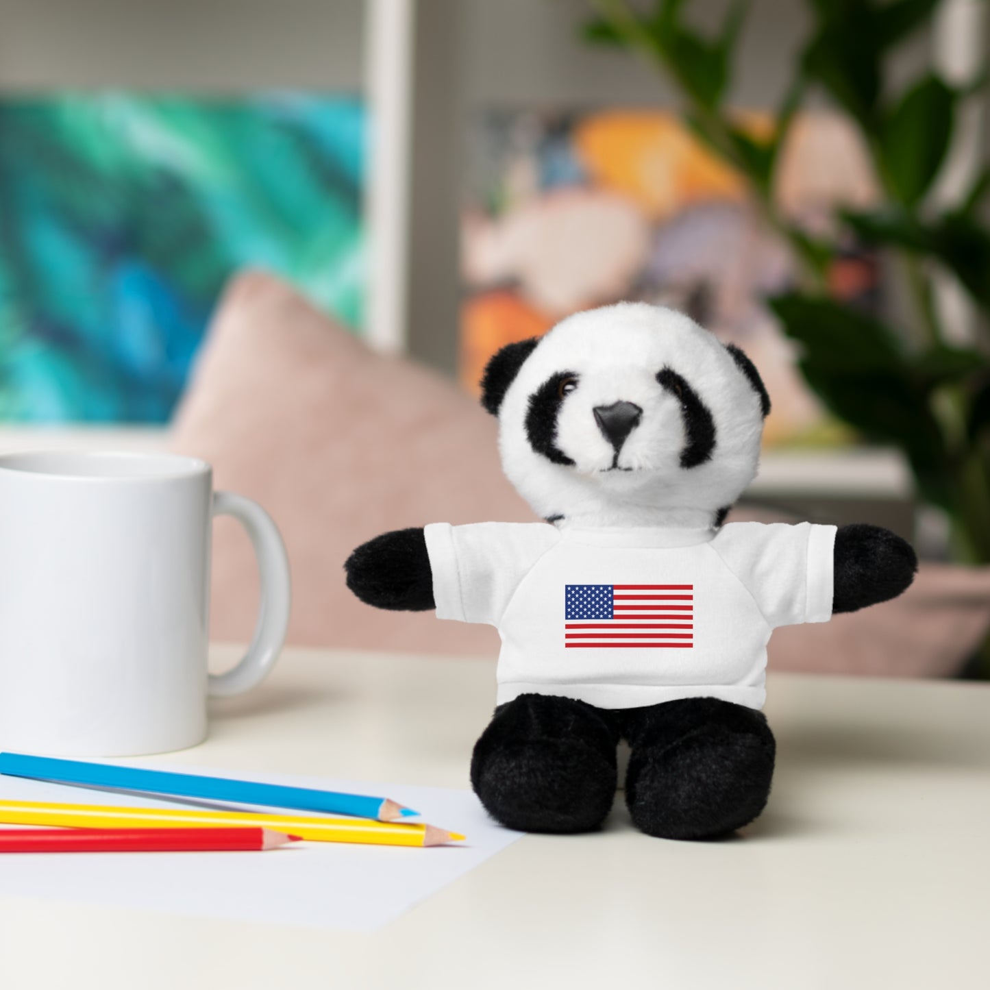 USA Flag Stuffed Animals with Tee