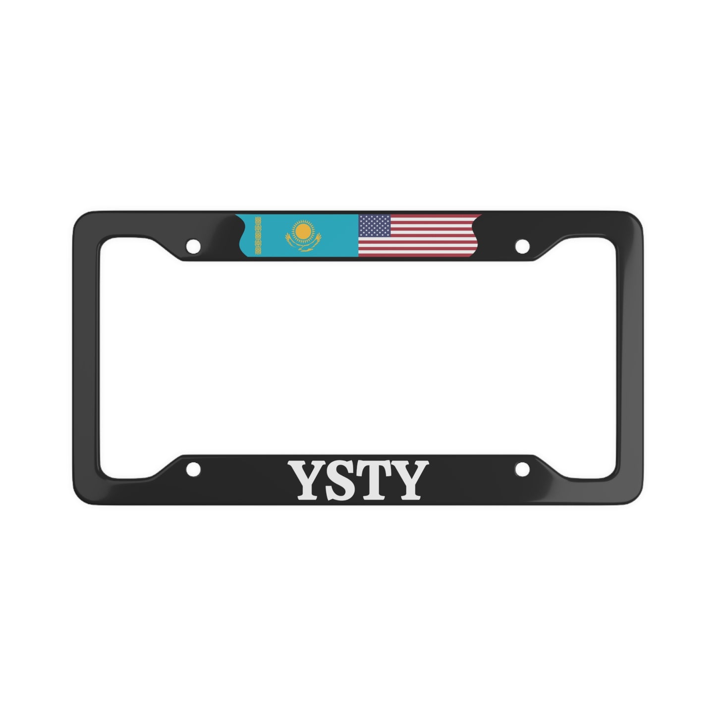 YSTY with flag License Plate Frame