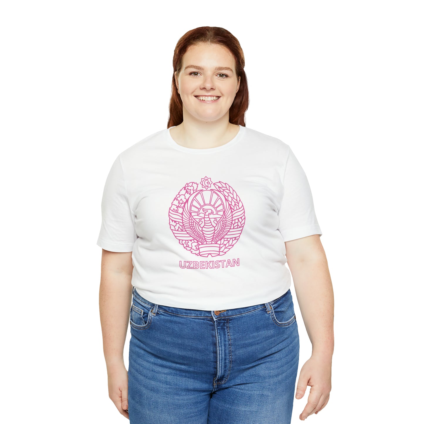 Uzbekistan Pink Unisex T-Shirt