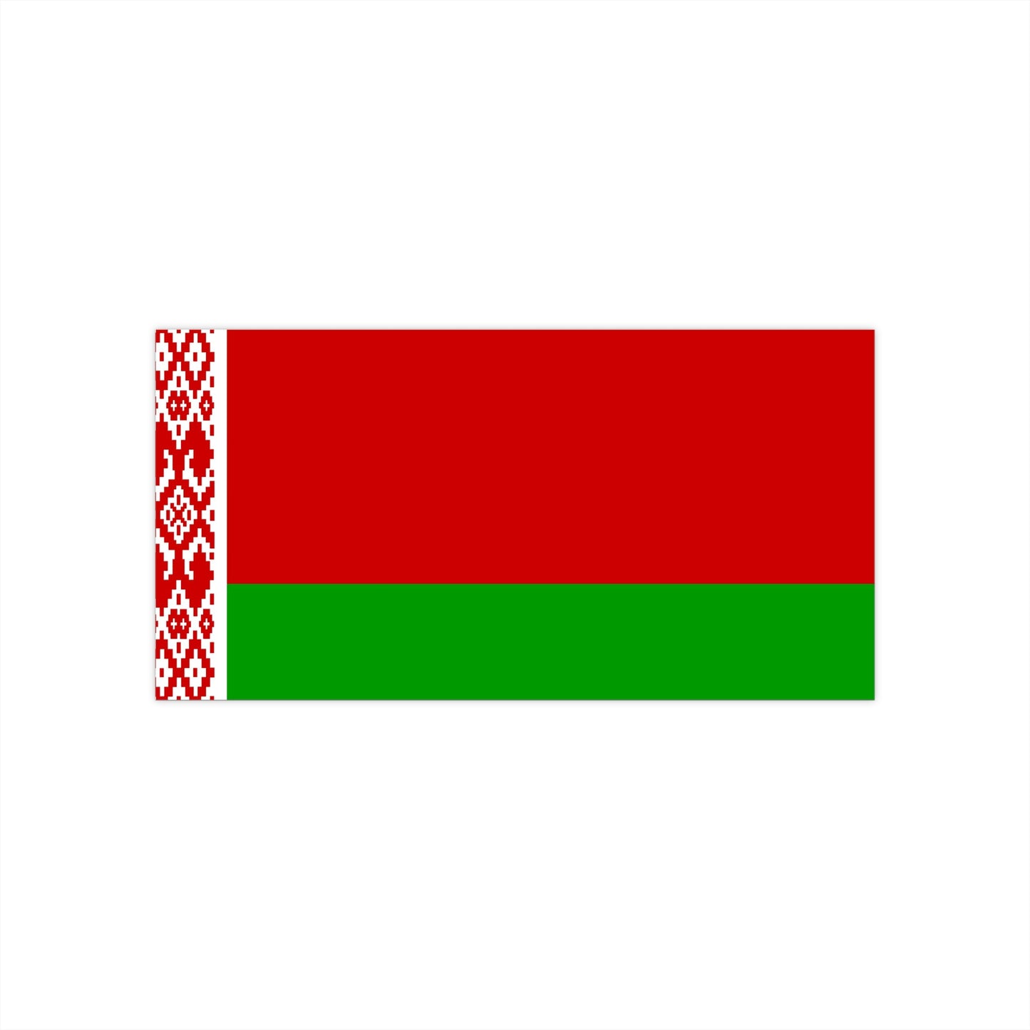 Belarus Flag Bumper Sticker