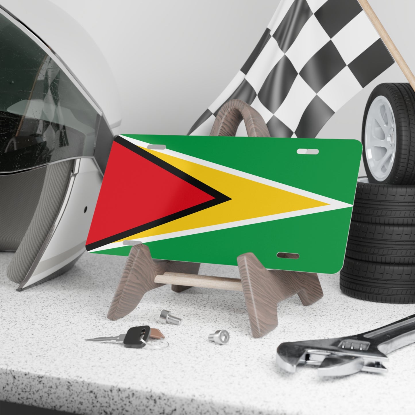 Guyana Flag Vanity Plate