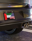 UAE USA Flag Vanity Plate