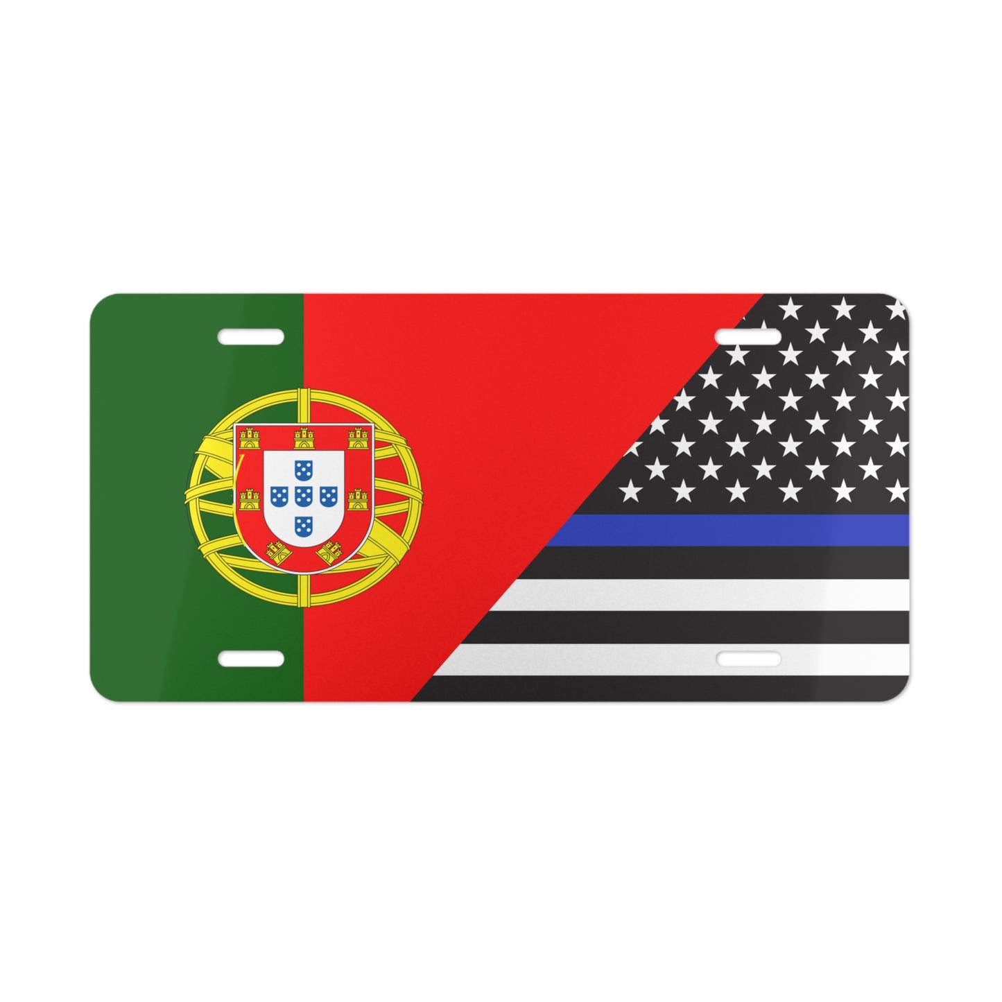 Portugal US Law Enforcement Flag Vanity Plate