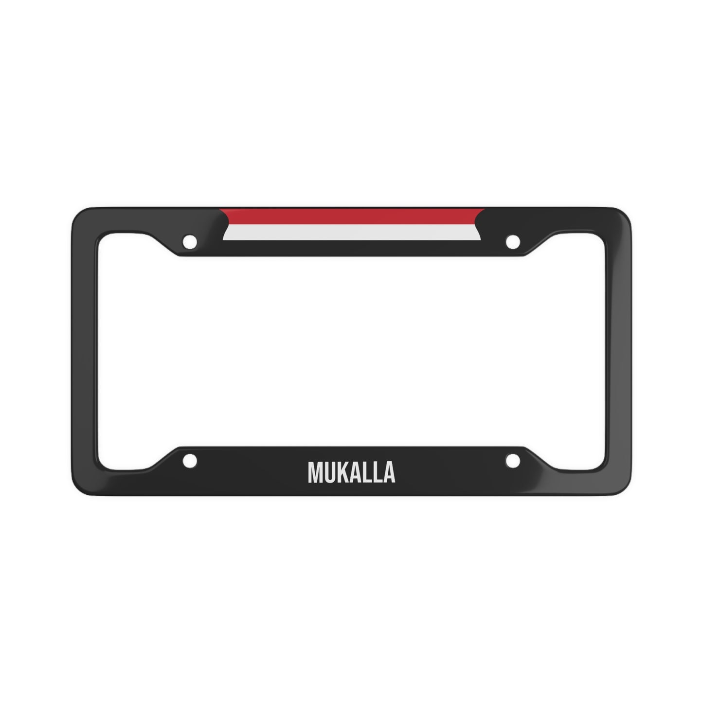 Mukalla Yemen Premium License Plate Frame