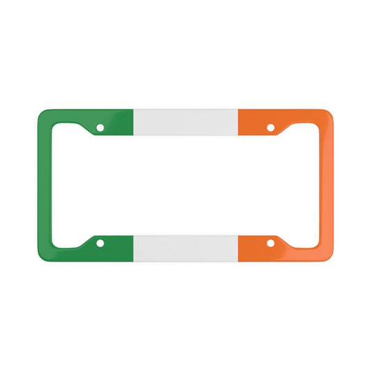 Ireland Flag Plain Car Plate Frame