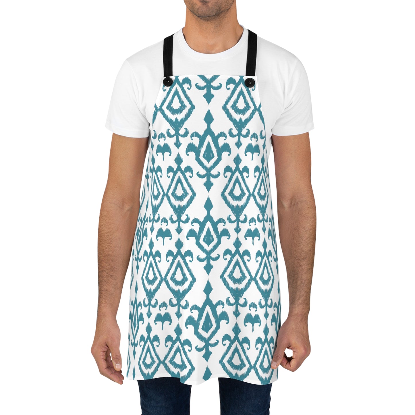 Ikat Pattern UZB Kitchen Apron