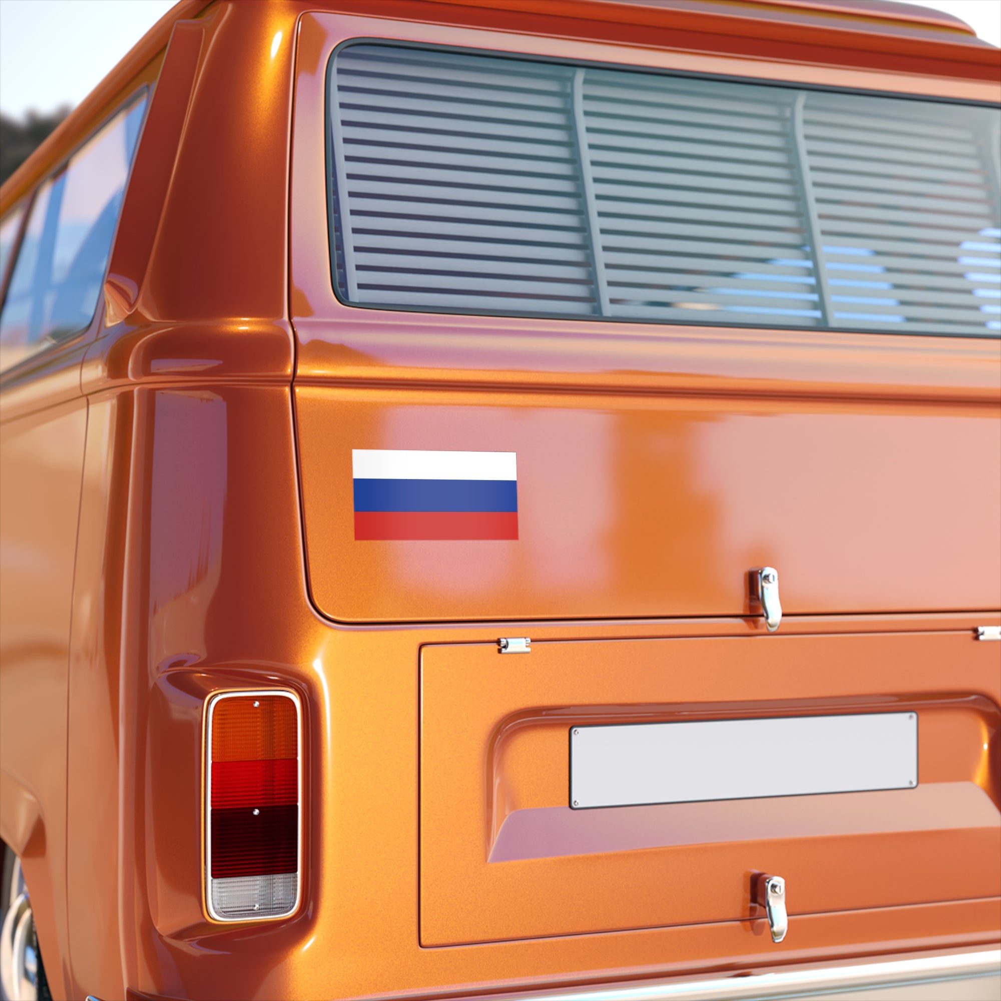 Russia Flag Bumper Sticker
