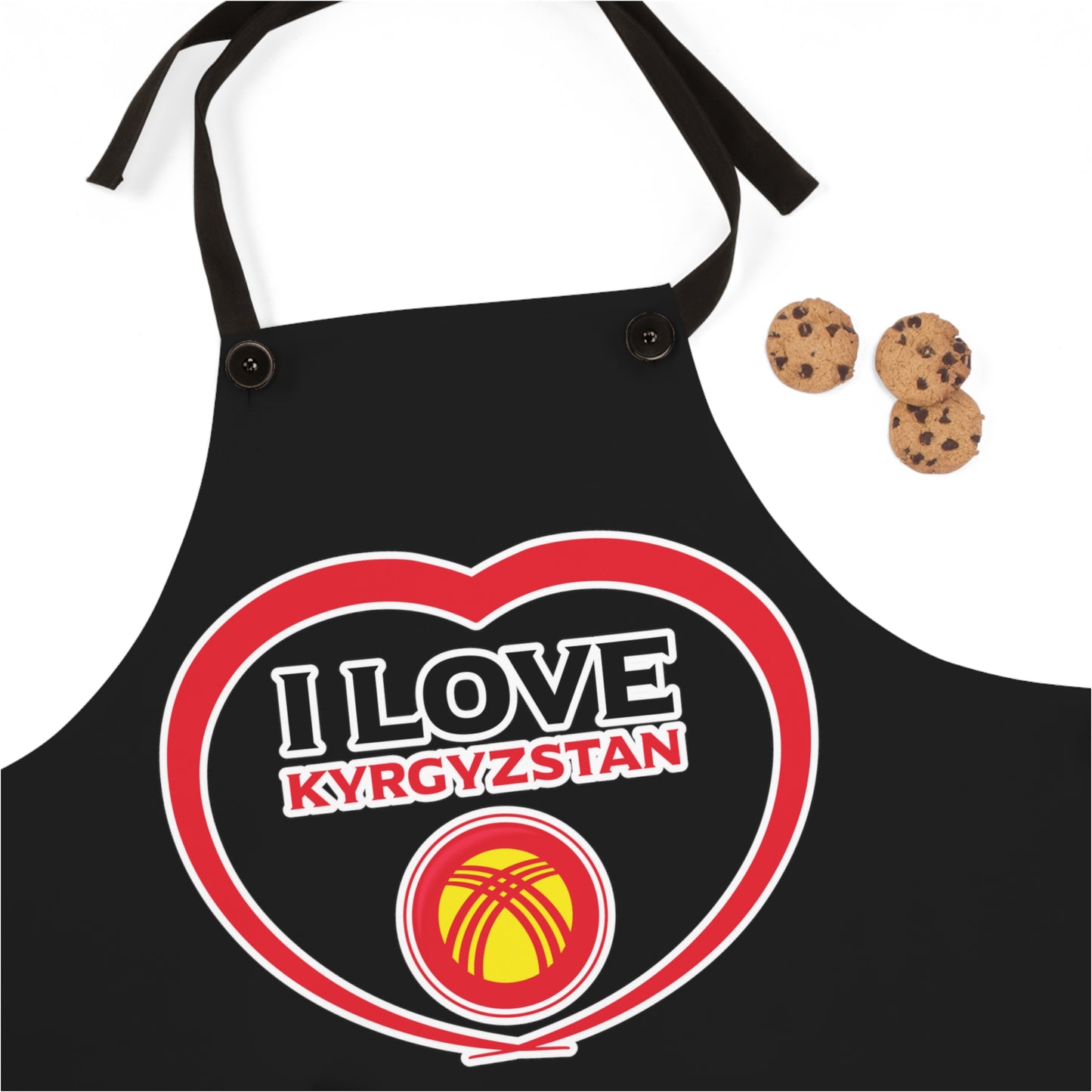 I love Kyrgyzstan Kitchen Apron