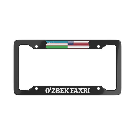 O'ZBEK FAXRI License Plate Frame