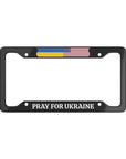 PRAY FOR UKRAINE with flag License Plate Frame