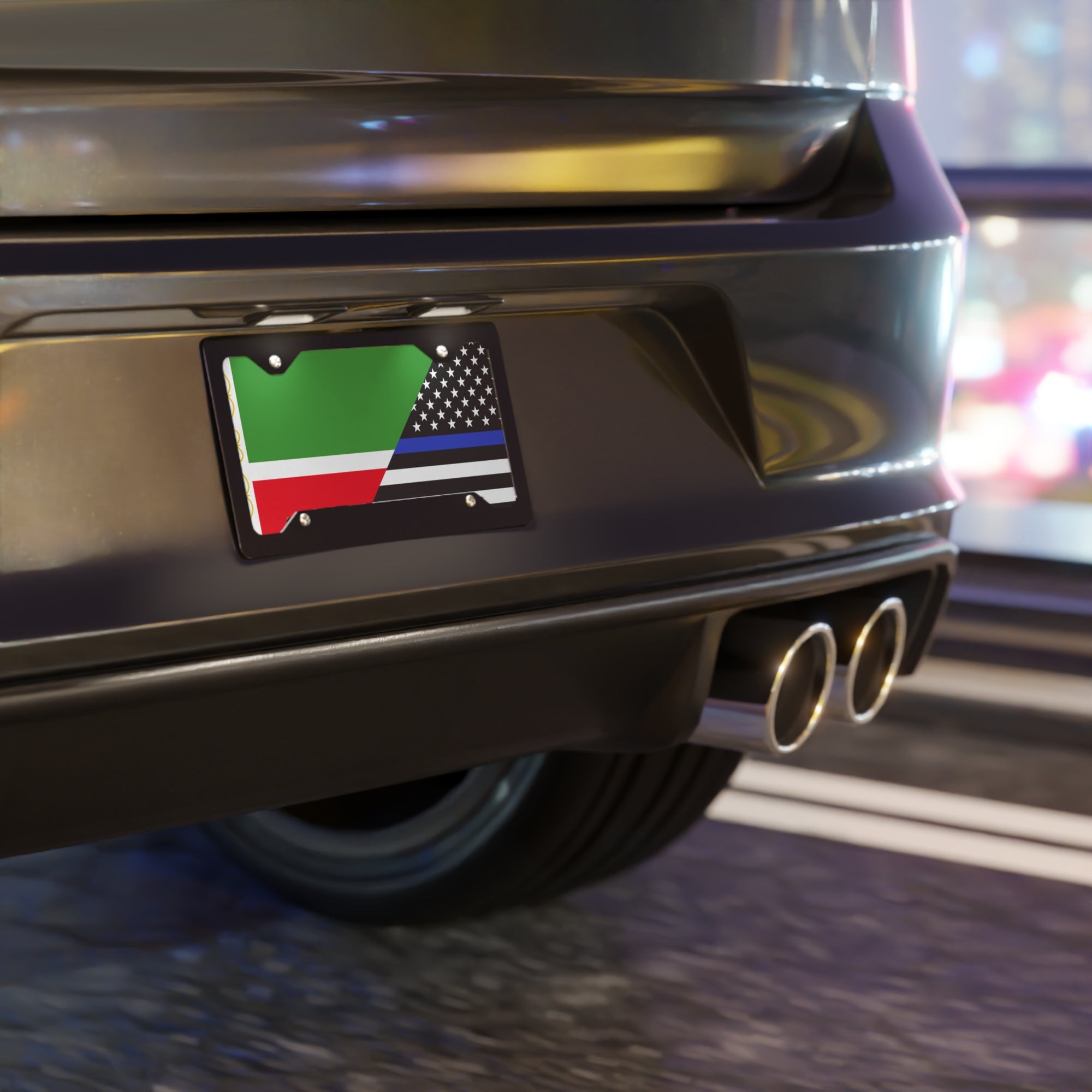 Chechen/Law Enforcement Flag Vanity Plate