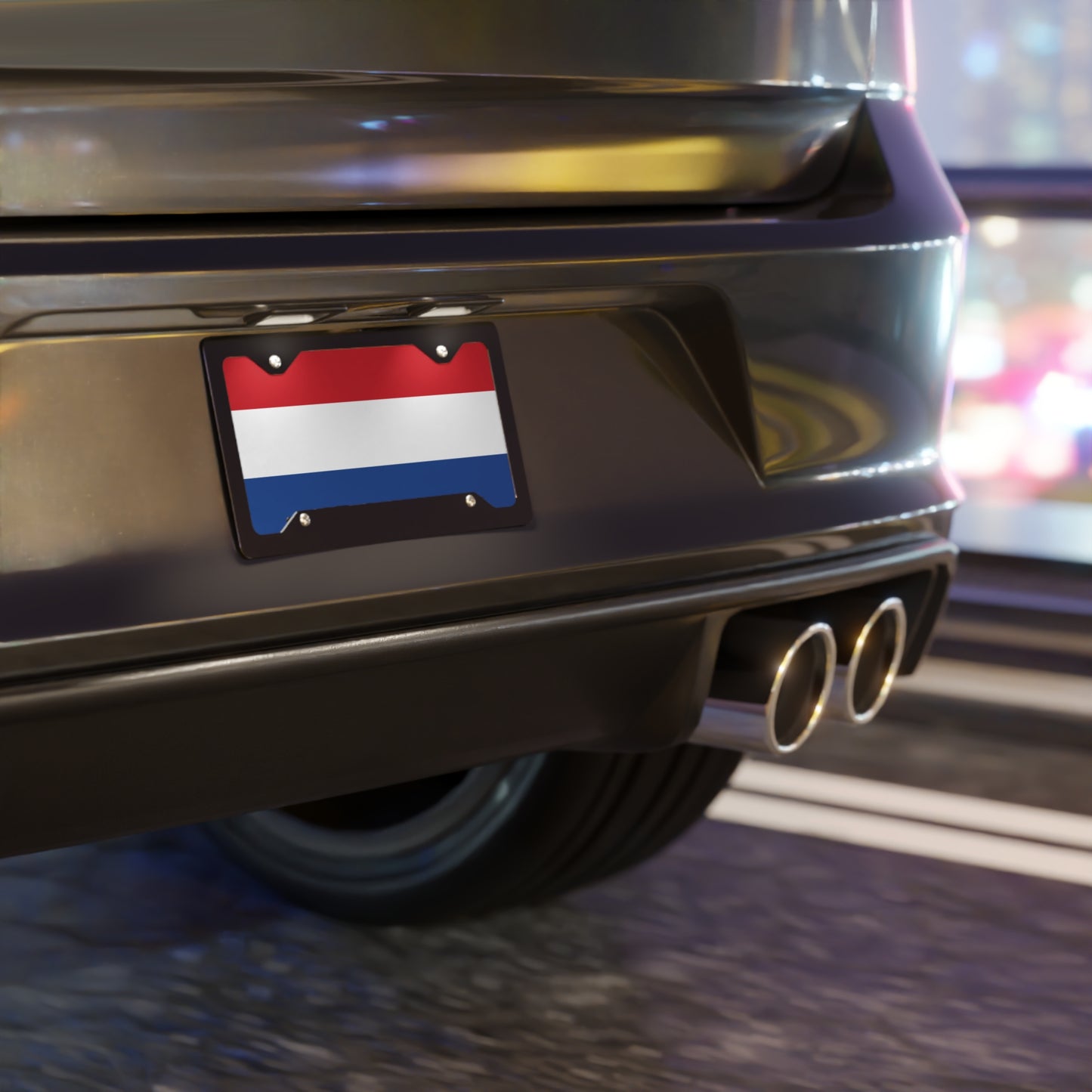 Netherlands Flag Vanity Plate