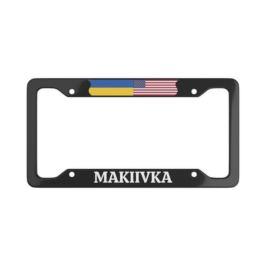 Makiivka with flag License Plate Frame