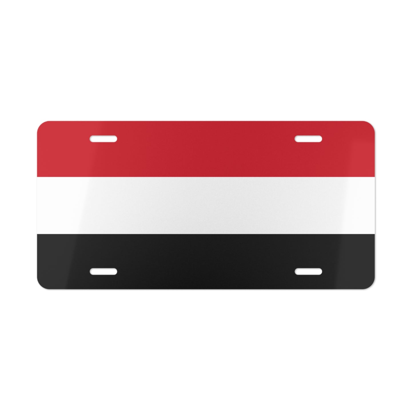 Yemen Flag Vanity Plate