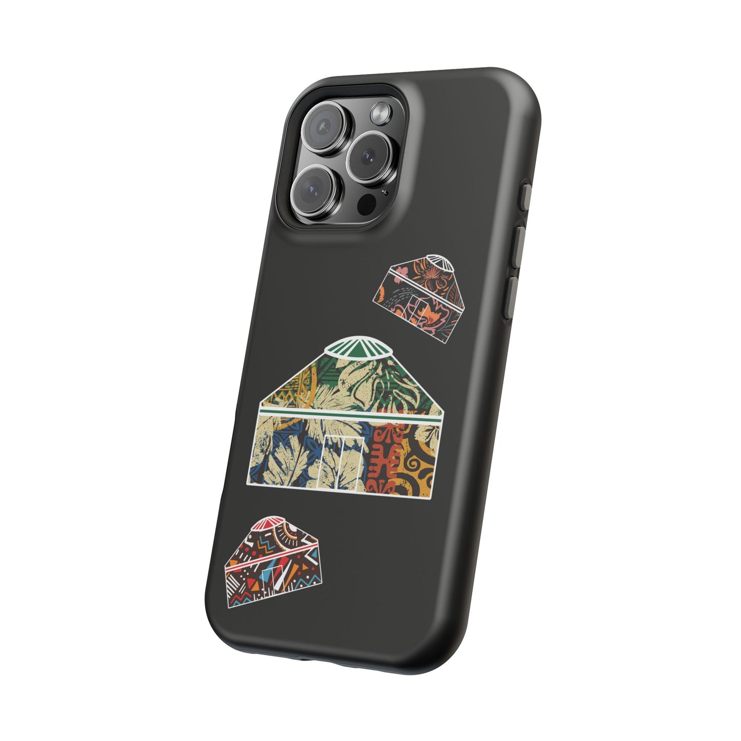 Colorful Yurts Phone Case