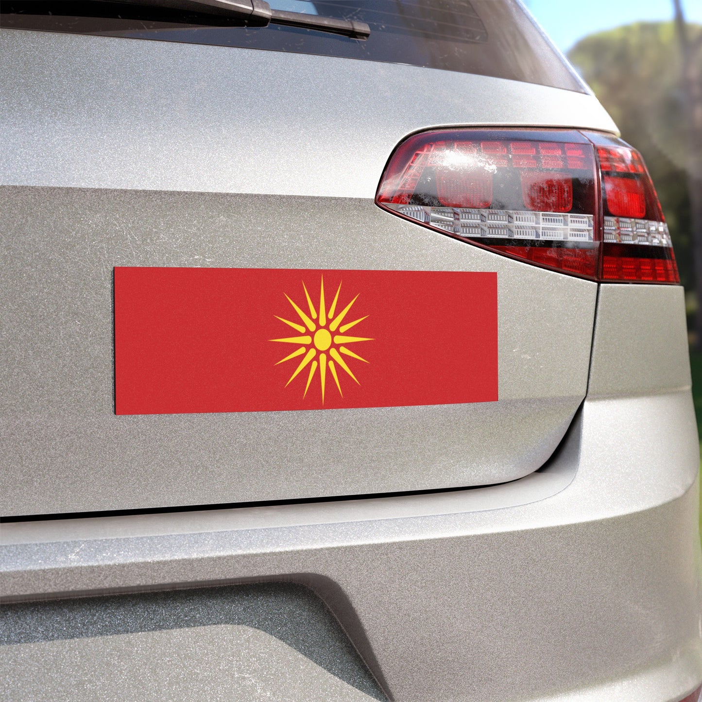 Macedonia Flag Car Magnet