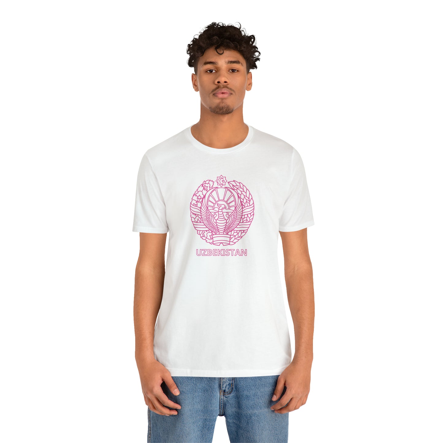 Uzbekistan Pink Unisex T-Shirt