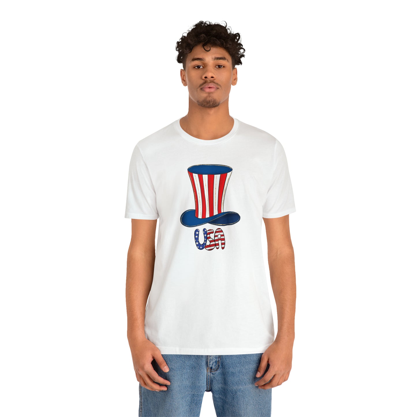 Uncle Sam Top Hat USA Unisex T-Shirt