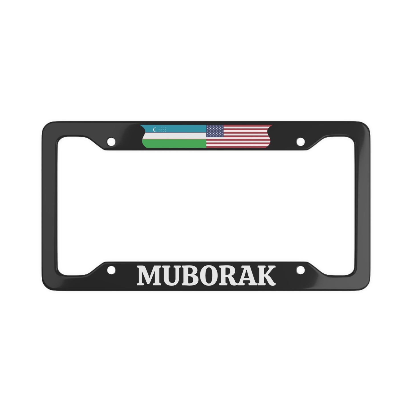 Muborak License Plate Frame